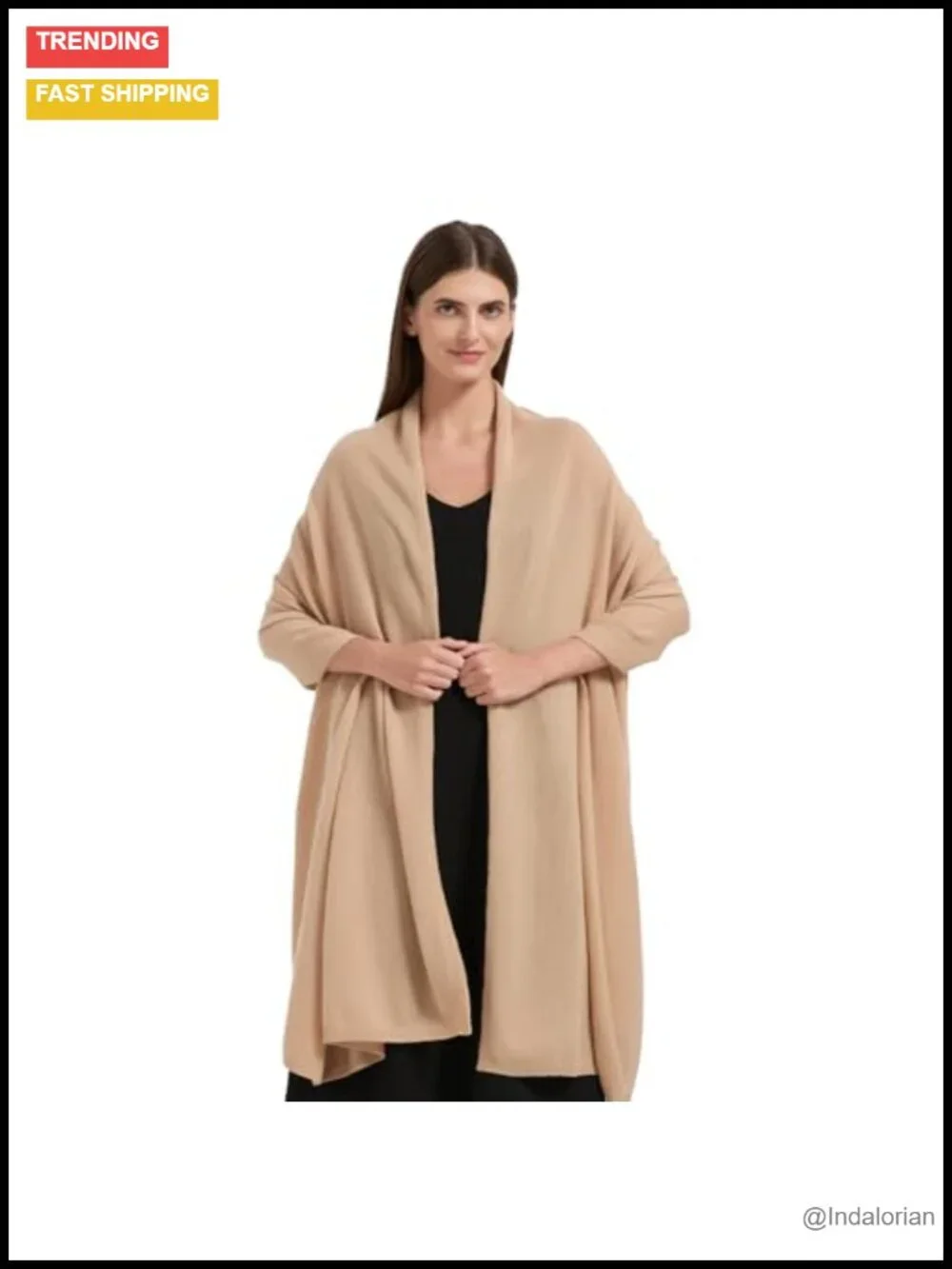 Cashmere Blend Wrap Shawl Pashmina Womens Travel Stole Extra Large